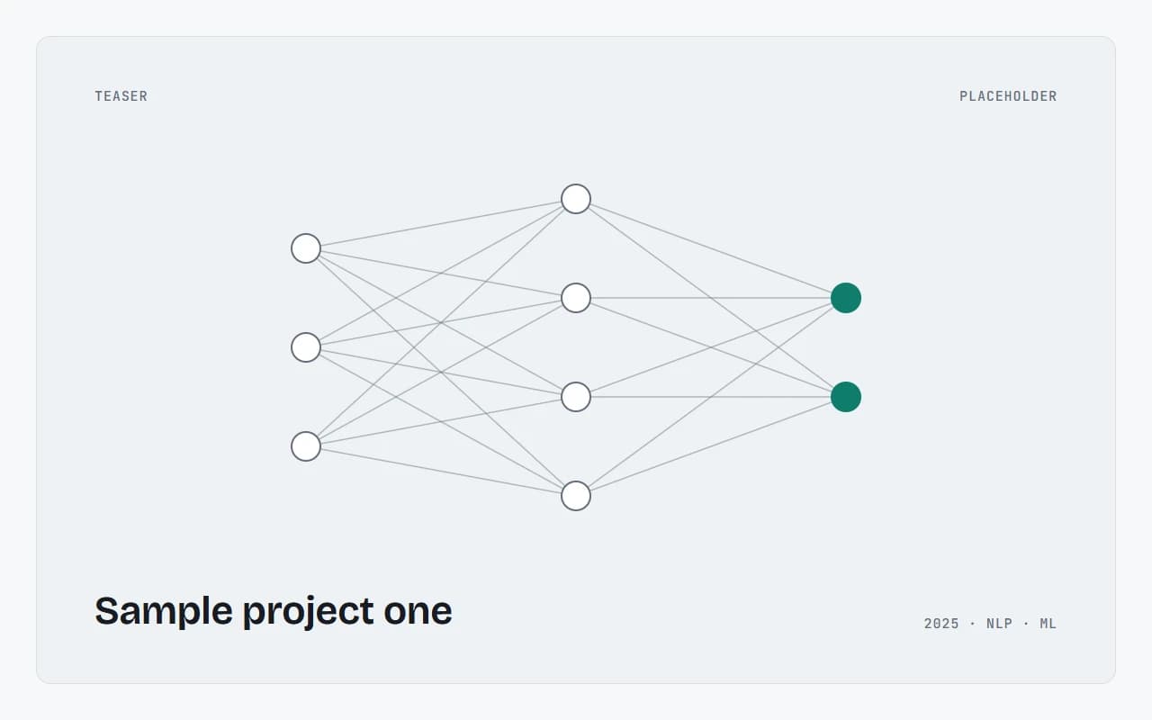 Sample project one