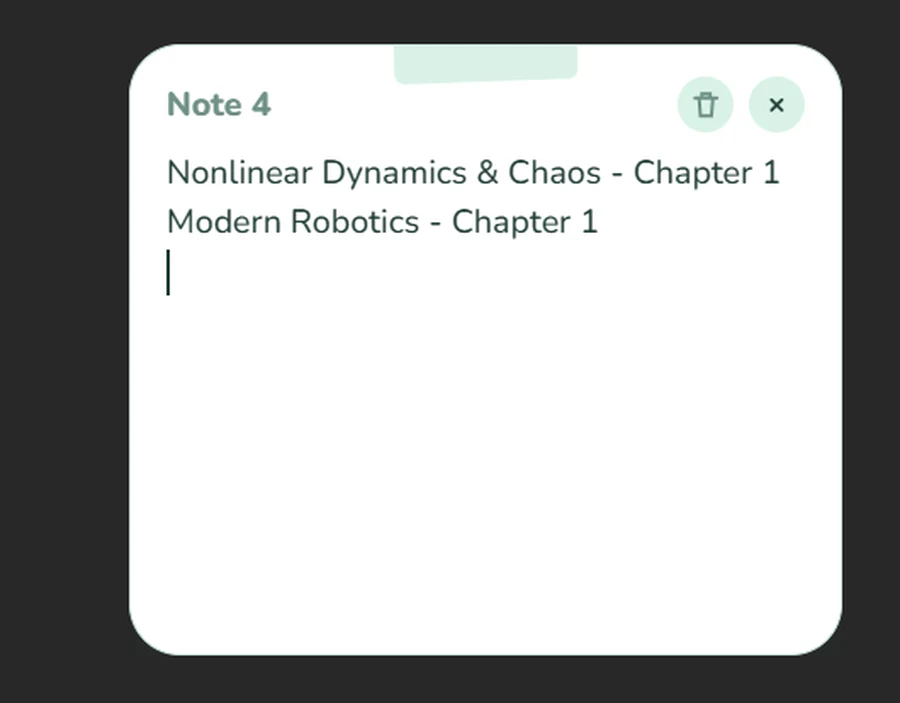 Notes